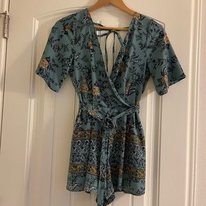 Blue Rain‎ Romper from Francesca’s